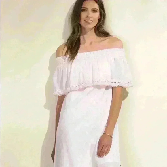 Hatley Women's  Olivia Dress Etched Mandala in Pink and White Boho Short Size XL - Picture 5 of 12